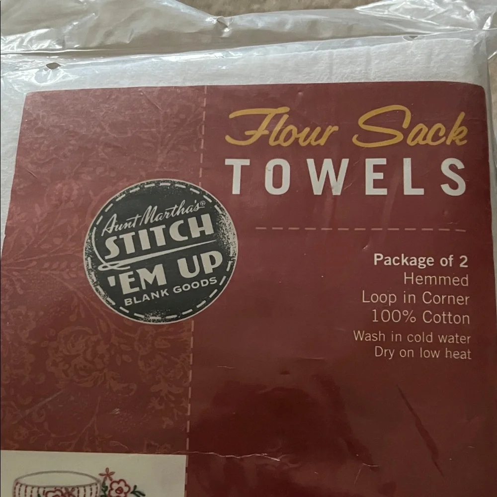 Aunt Martha’s White Flour Sack Towels